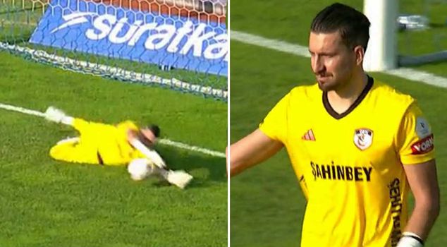 He made his mark on the match! Gaziantep FK goalkeeper Sokratis Dioudis saved two consecutive penalties.