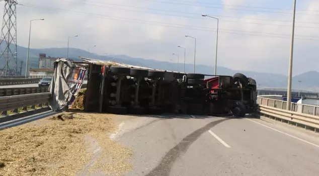 Bee sting caused an accident: The overturned truck was dragged for 50 meters.