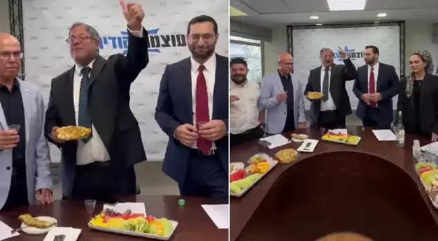 Israeli Minister Ben-Gvir surprised us again! He celebrated Nasrallah's death by distributing baklava.