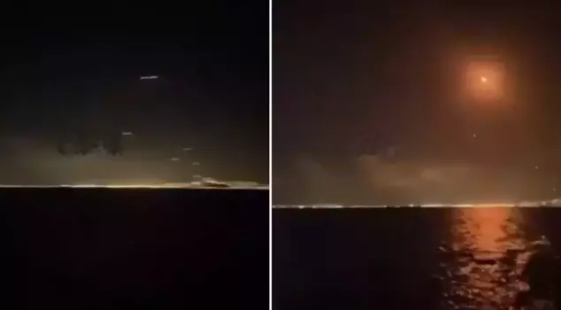 The missiles fired by Iran at Israel were seen from one of our cities.