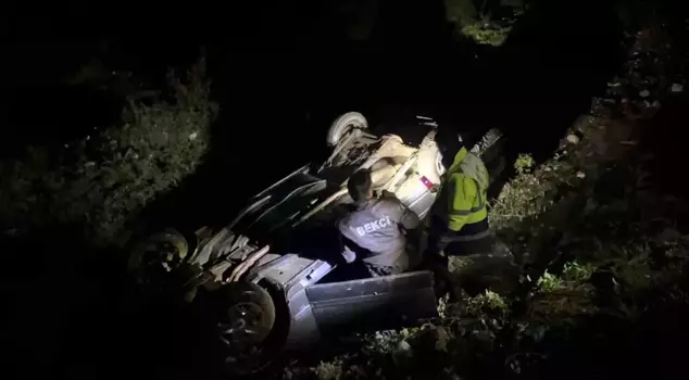 They were being searched for as missing persons and were found injured in a car that had rolled into a ditch.