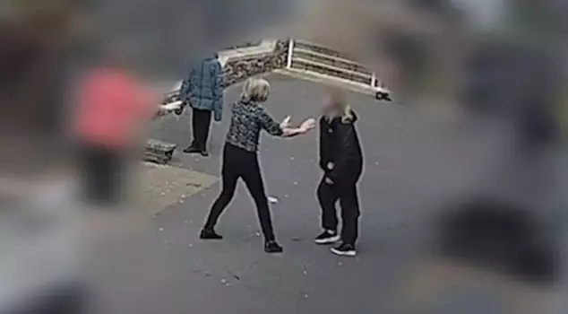 A 14-year-old girl student in England stabbed 2 teachers and 1 student in the schoolyard.