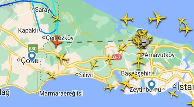 Cumulonimbus panic in Istanbul: Pilots circled in the air and couldn't land.