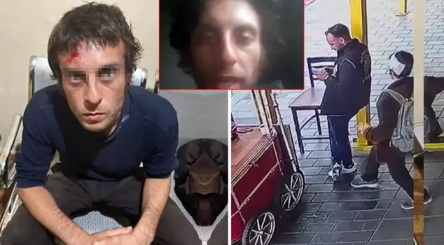 The video of the scoundrel who stabbed the police officer in the back has emerged.