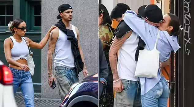 David Beckham's son Romeo was spotted in New York with his new girlfriend.