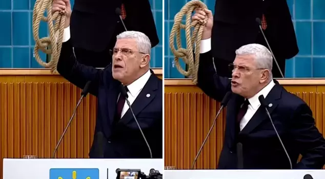 Müsavat Dervişioğlu threw a rope at Bahçeli from the podium.