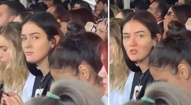 Zehra Güneş's reaction to the reporter: Why are you taking photos?