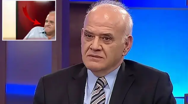 The facial expression says it all! Ahmet Çakar passed gas during a live broadcast.