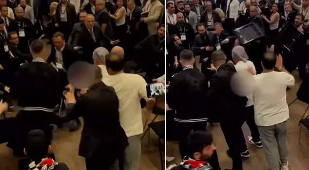 A big fight at the Beşiktaş General Assembly! Supporters of the former and new president clashed with each other.