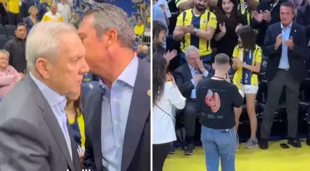 Historic moments at Fenerbahçe: Ali Koç and Aziz Yıldırım watched a match together.