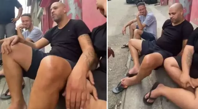 The world star football player is now crawling on the streets.