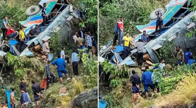 A bus carrying 60 passengers rolled into a 60-meter ravine: 36 people lost their lives.