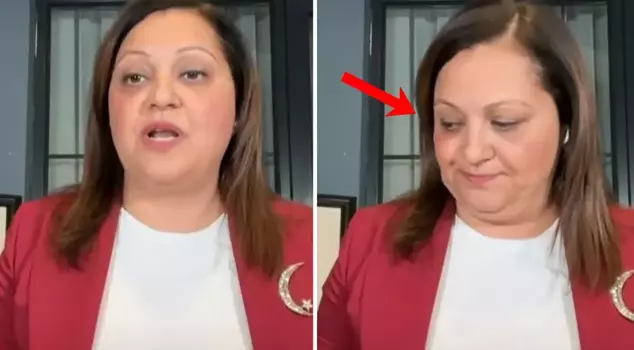 Burcu Köksal was unable to count the six arrows of the CHP during a live broadcast.