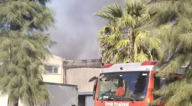 A fire broke out at a chemical factory in Izmir.