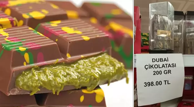 The chocolate in Dubai has been fitted with an alarm in the store.