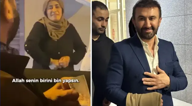 The arrested İbrahim Yılmaz is remembered for the footage in which he insulted the woman he gave money to.