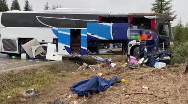 A passenger bus overturned in Eskişehir! There are dead and injured.