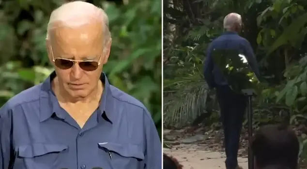 Biden, who lost the elections, went to the Amazon Rainforest in Brazil.