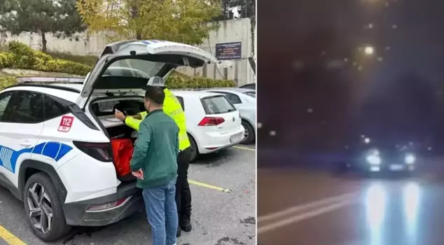 A driver drifting in Başakşehir was fined 62,340 TL.