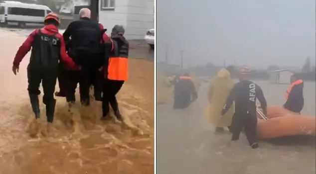 Antalya is overwhelmed by floods! Hundreds of citizens have been evacuated.