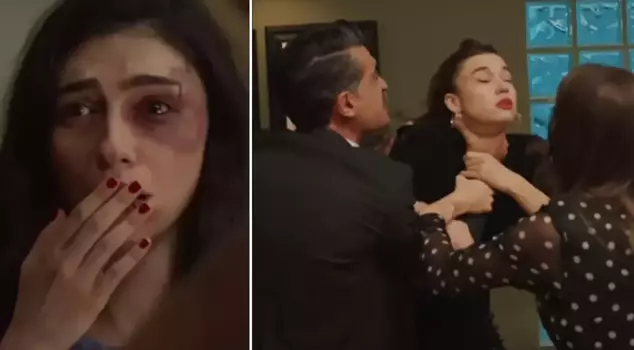 The study examined violence against women in Turkish TV series: The highest number of violence scenes was in 'Kızıl Goncalar'.