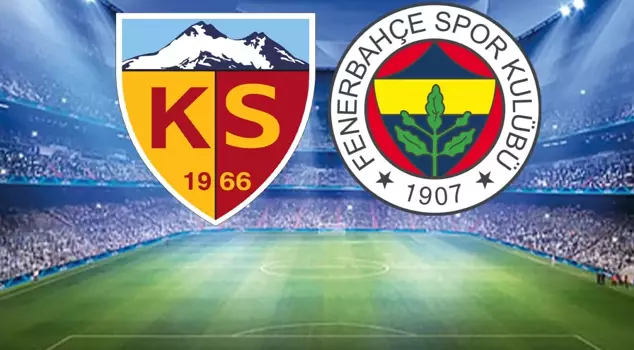 The starting lineups for the Kayserispor-Fenerbahçe match have been announced.