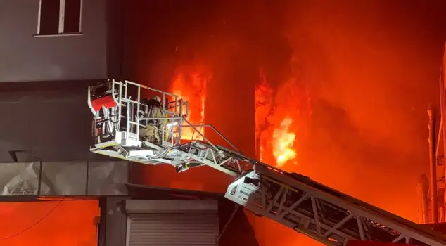 Teams are responding to a factory fire in Istanbul.