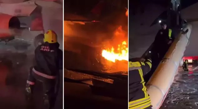 The evacuation moments of the burning Russian plane during the landing in Antalya were no less dramatic than movie scenes.