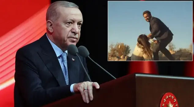 President Erdoğan reacts to violence scenes in TV series.