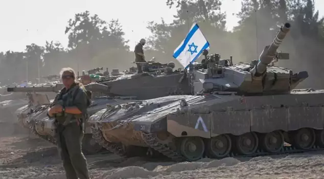 Israeli tanks struck Lebanon.