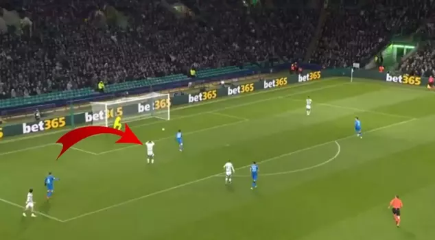 The goal that sparked betting discussions in the Champions League.