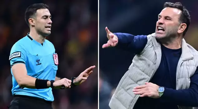 Okan Buruk's provocative words to referee Oğuzhan Çakır in the middle of the field.