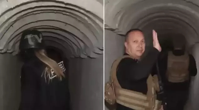 The terrorist tunnels in Tel Rıfat, captured by the opposition, have been photographed for the first time.