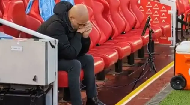 Pep Guardiola's current state is pitiful.