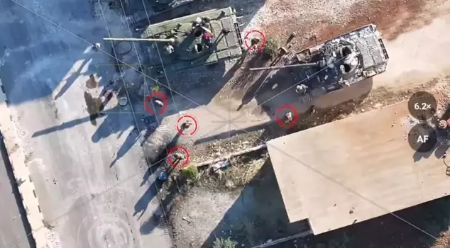 The opposition released footage of the drone attacks.