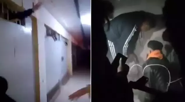 Вот еще одно душераздирающее изображение из Сирии! Тысячи людей были спасены из-под земли на глубине метров.