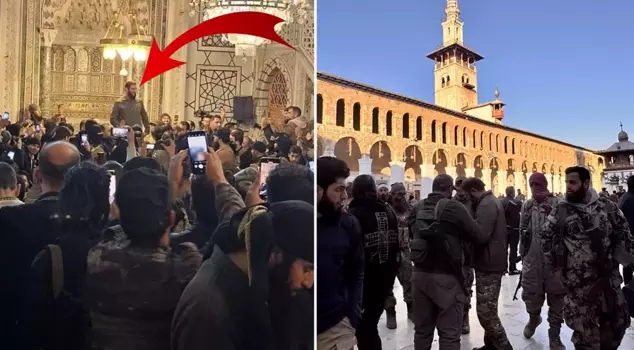 With Assad's departure, Syrians prayed at the Umayyad Mosque.