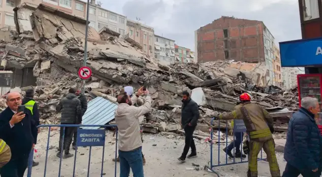 A five-story building collapsed during demolition work in Istanbul.
