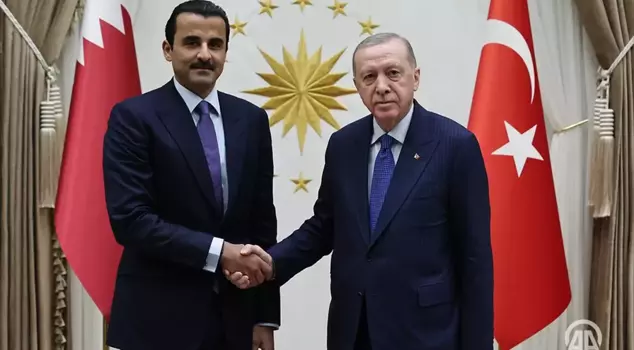 President Erdoğan discussed Syria with the Emir of Qatar.