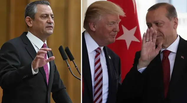 The first comment from Özgür Özel on Trump's praise for President Erdoğan.