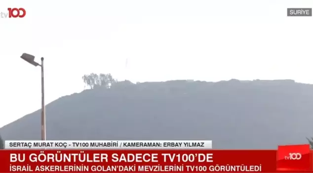 The positions of Israeli soldiers in the Golan were captured on camera for the first time by tv100.