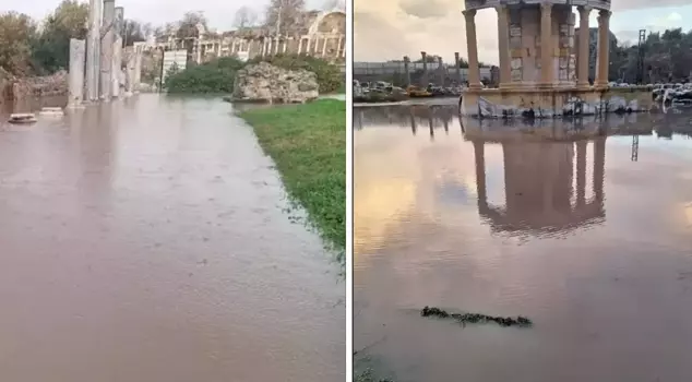 Heavy rainfall negatively affected life in Antalya: 236 people were stranded, and the ancient city was flooded.