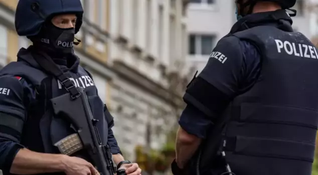 In a police raid conducted in Austria, long-barreled weapons and illegal Nazi symbols were found.