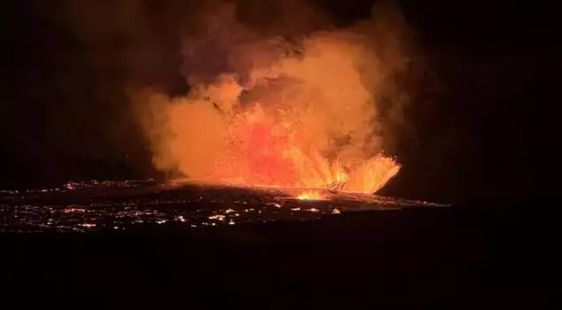 An explosion occurred at Kilauea Volcano in the United States.