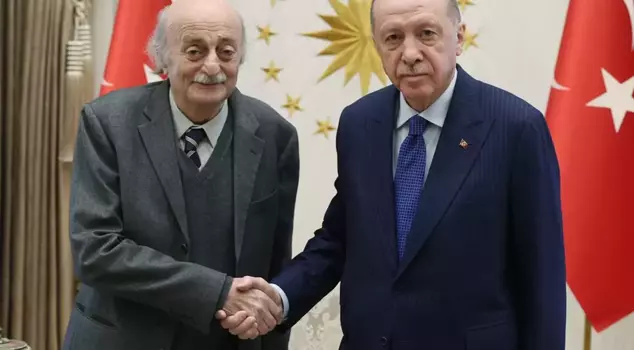 President Erdoğan received the Druze leader Walid Jumblatt from Lebanon.