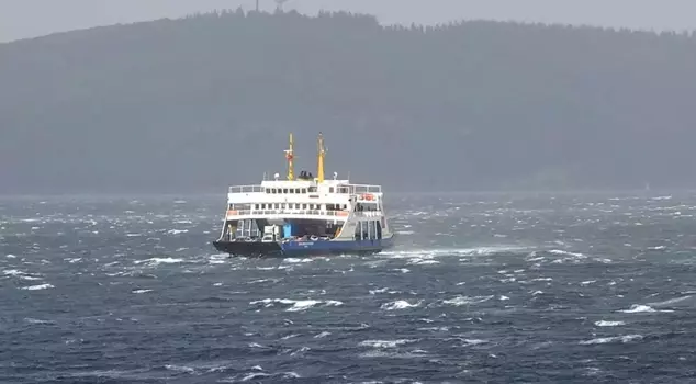 The ferry services to Gökçeada and Bozcaada have been canceled.