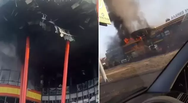 Explosion in a shopping mall in Russia.