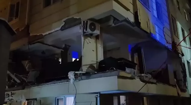 Scary explosion in Ümraniye! The wall of the apartment collapsed, and the building was evacuated.