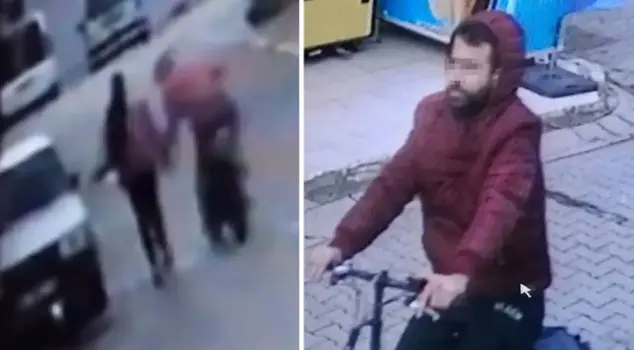 A cyclist who caused disgusting scenes in İzmir has been arrested.