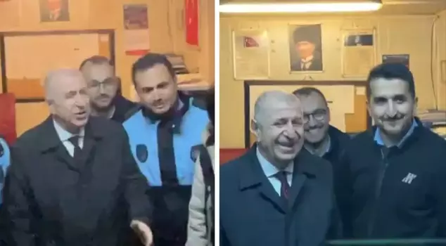 A striking dialogue between Ümit Özdağ and the municipal police.